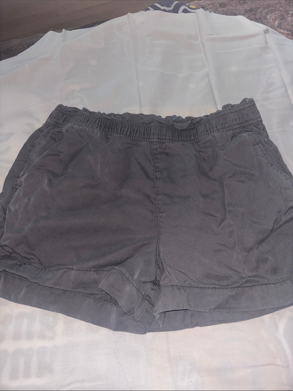 C&C California High-Waist Elastic-Waist Black Shorts